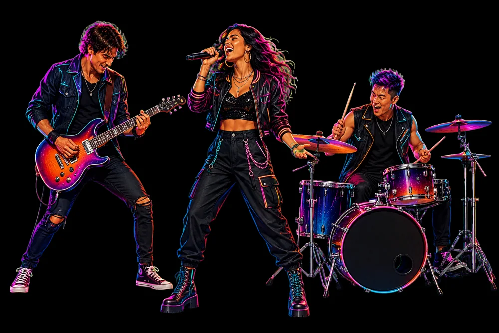 Australian musicians performing live