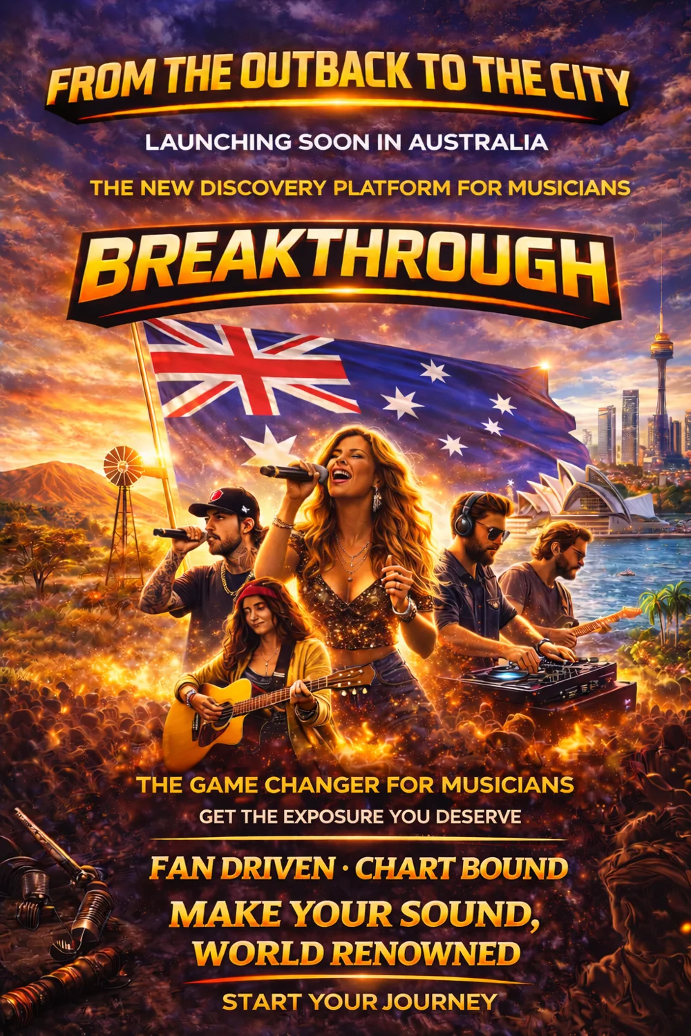 Original Breakthrough vision poster: From the Outback to the City