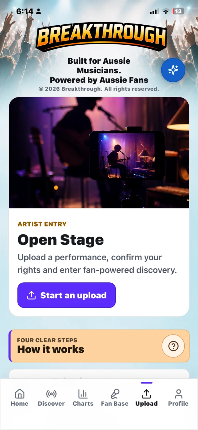 Breakthrough Open Stage